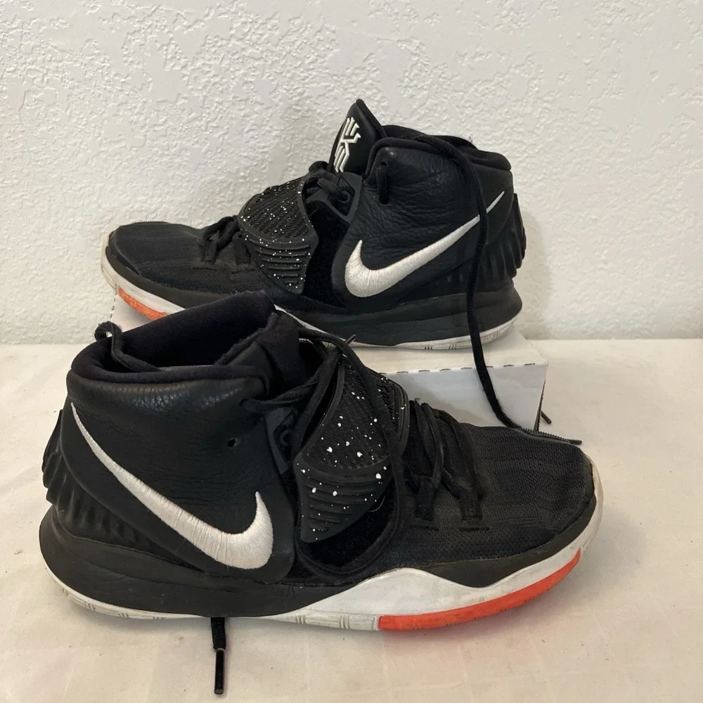 Nike‎ Kyrie 6 GS Basketball Shoes Youth Boys Size 5.5Y Black Sneakers BQ5599-001